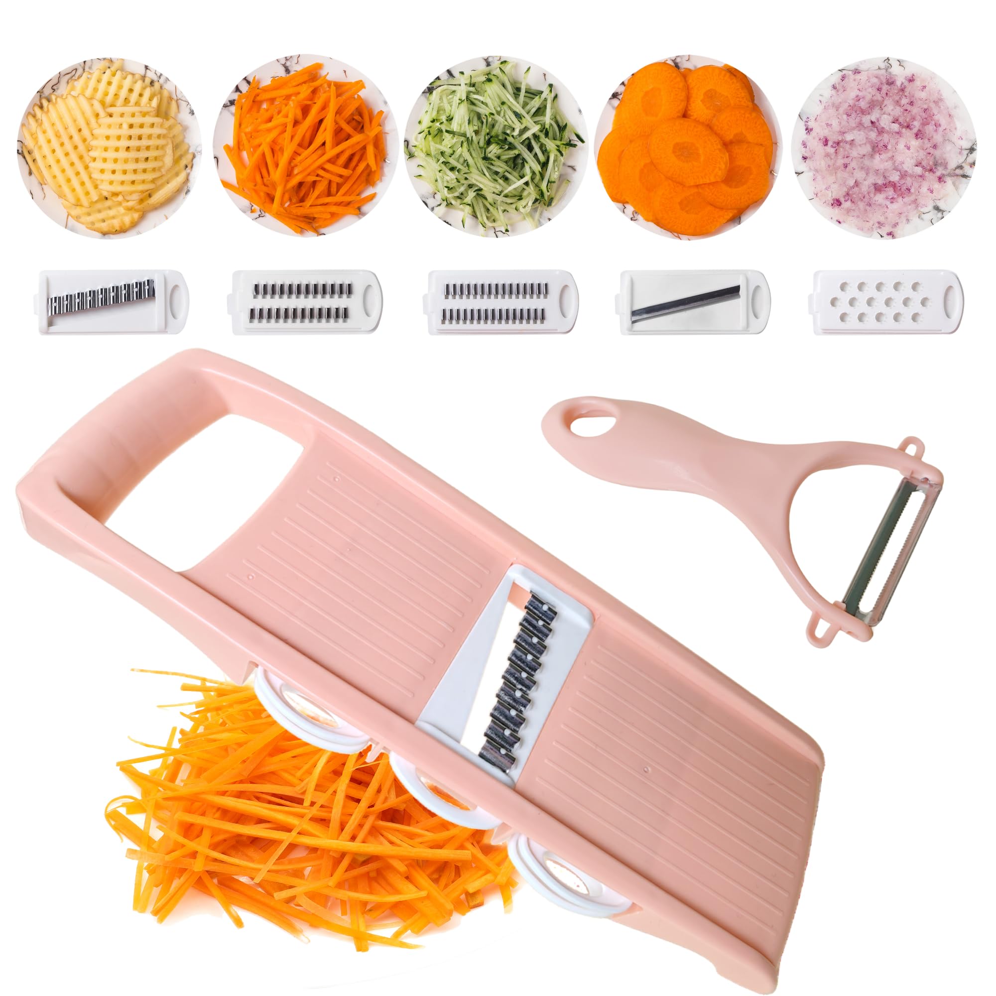Amazon.com: Nbguigdstr Mandoline Slicer for Kitchen 7-in-1